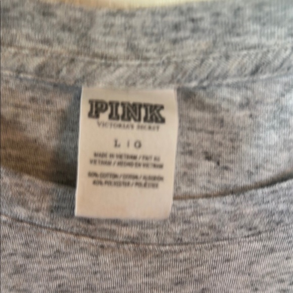 Gray and Black PINK Long Sleeve Shirt - Picture 2 of 3